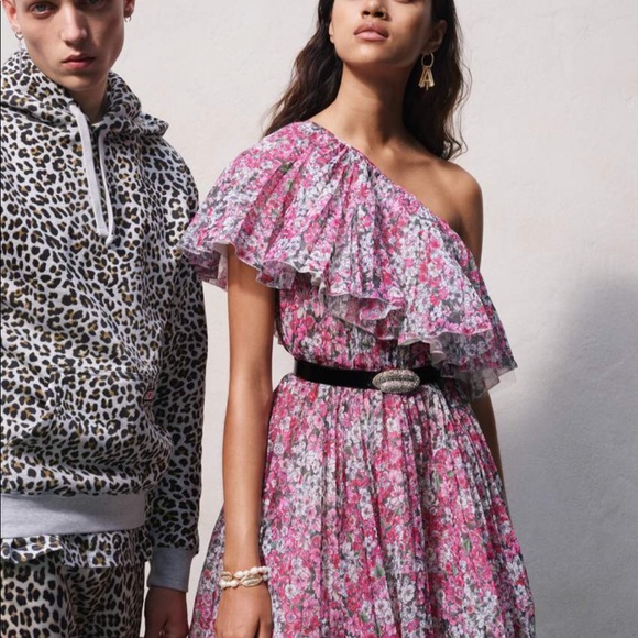 H&M Dresses Nwt Giambattista Valli One Shoulder Floral Dress Poshmark